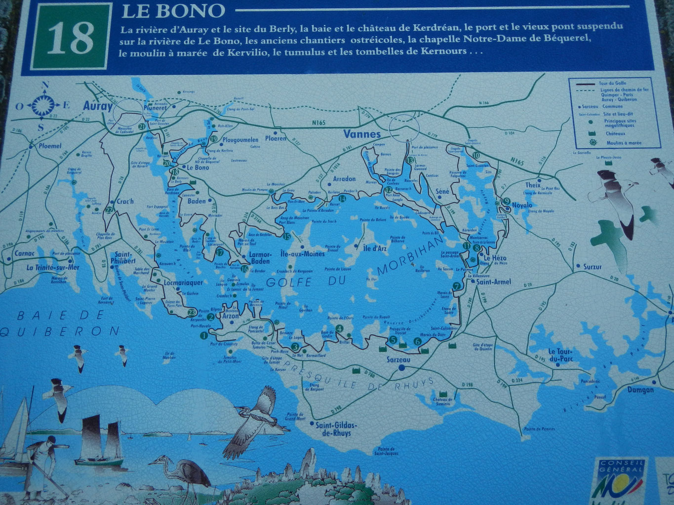 Randonnée en Baie de Quiberon Site des Anciens du manoir de Briançon