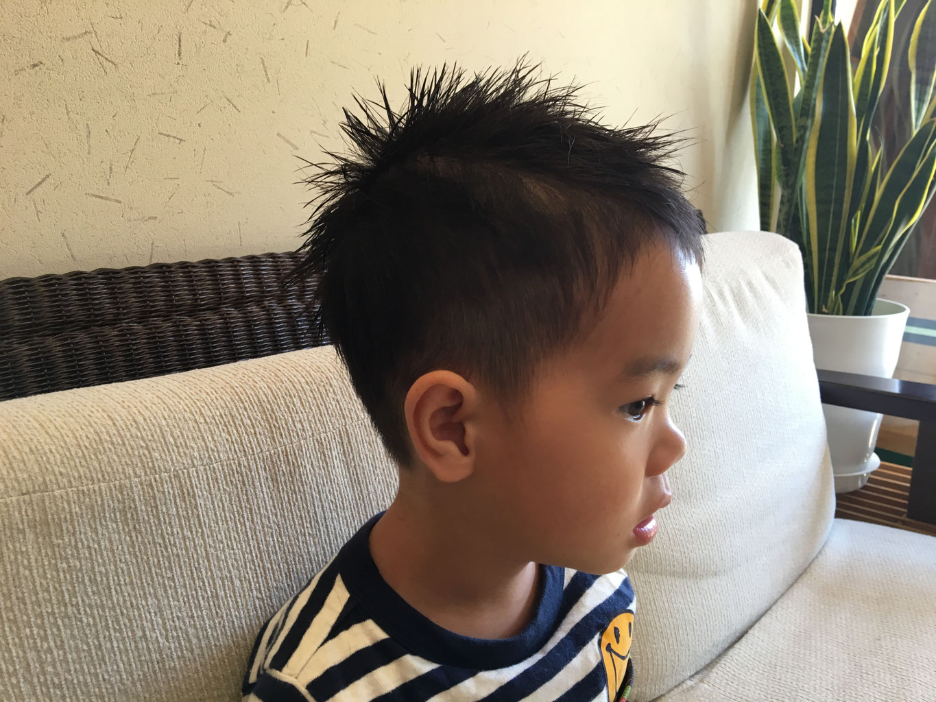 5歳 男の子 カット 稲沢市奥田のアンズ美容室 美容院