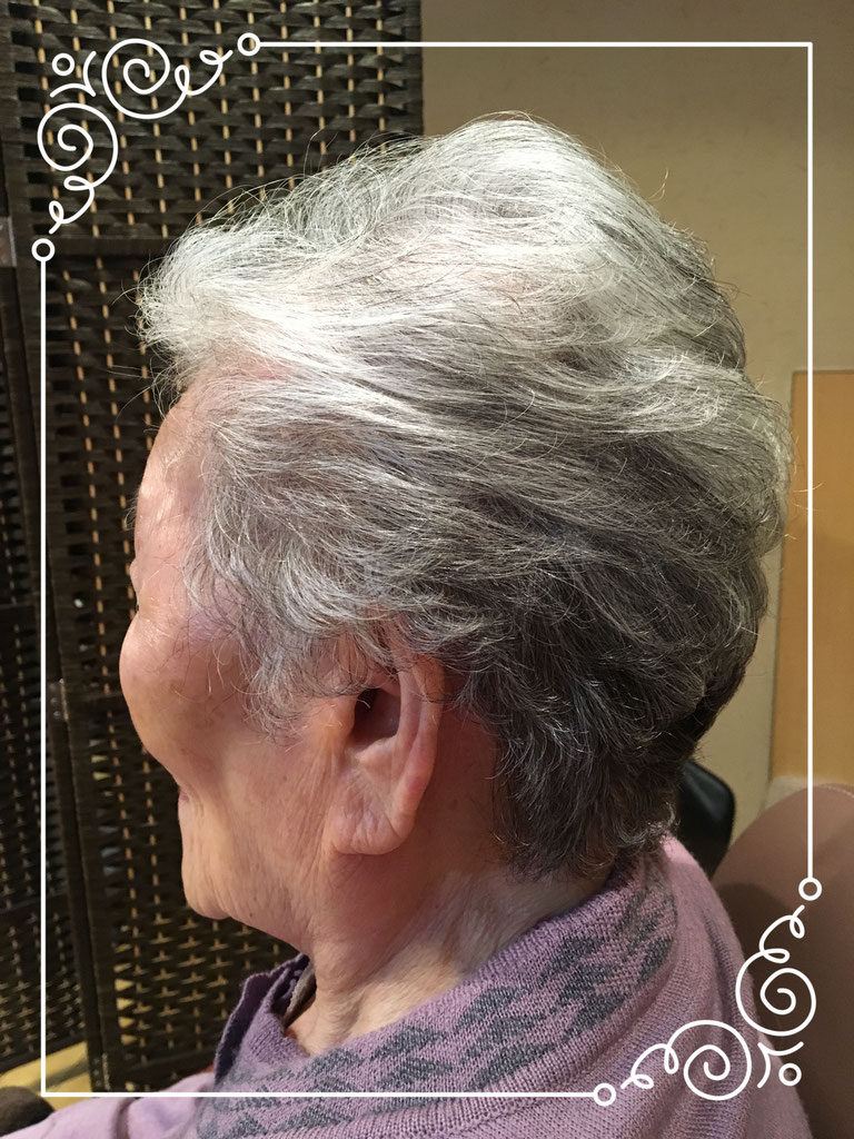 94歳のお客様 稲沢市奥田のアンズ美容室 美容院