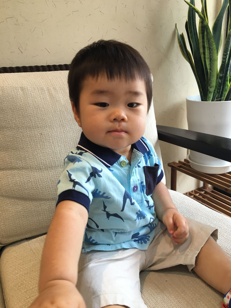 赤ちゃんのカット 稲沢市奥田のアンズ美容室 美容院