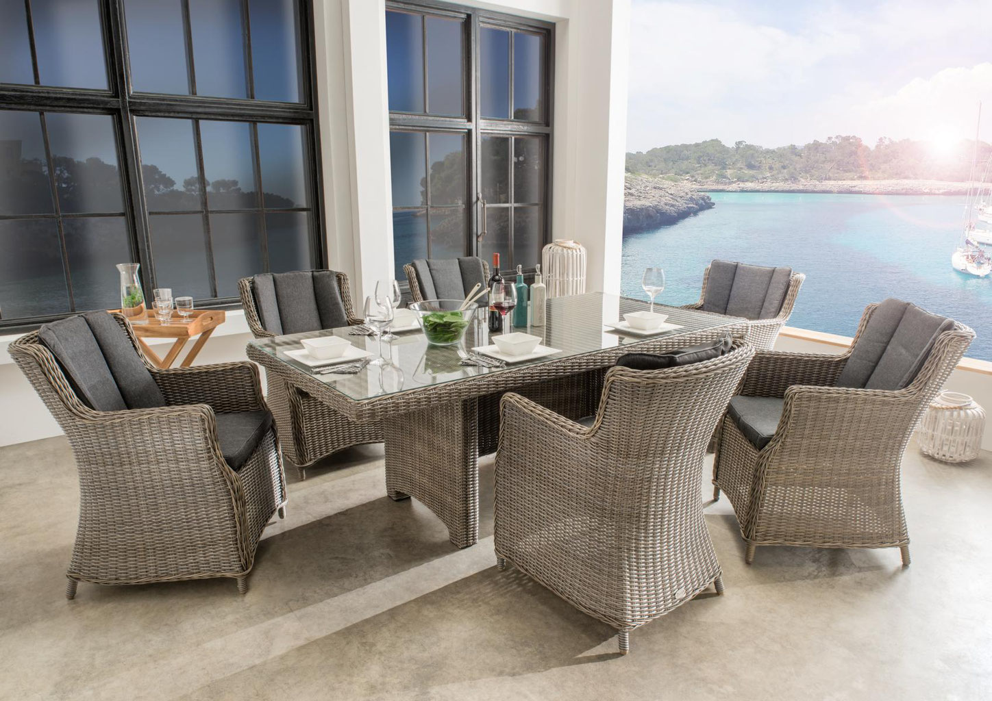 Malaga - Hochwertige Gartenmöbel | Rattan | Teakholz | Loungemöbel by