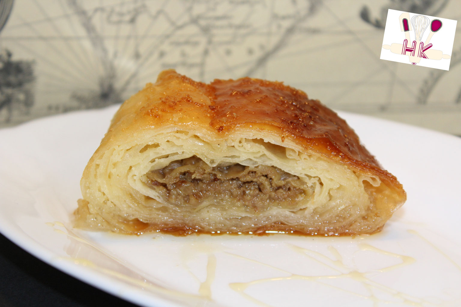 Baklavastrudel Mit Griess Und Nussen Savijaca Sa Grizom I Orasima Hanuma Kocht Der Zweisprachige Foodblog