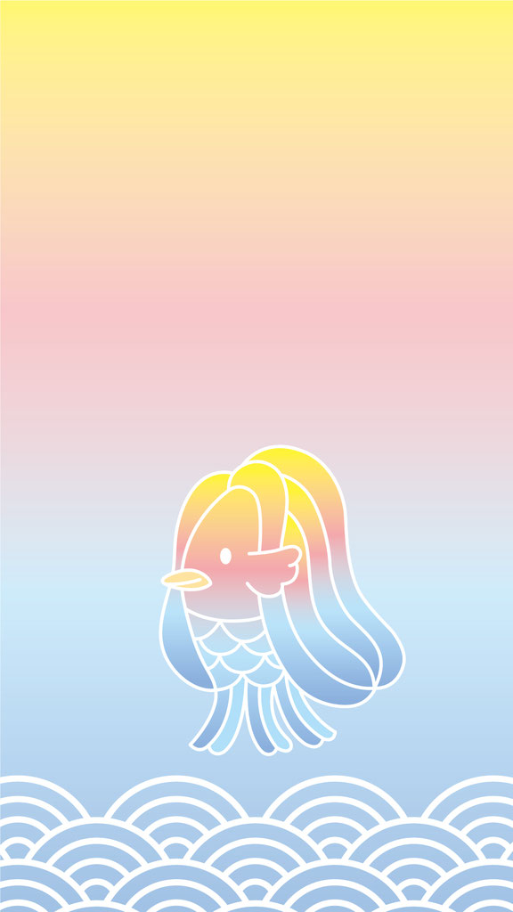 アマビエ　手作り　壁面　壁掛け　無病息災 アマビエ 手作り 壁面 壁掛け 無病息災 コロナに負けるな！疫病退散