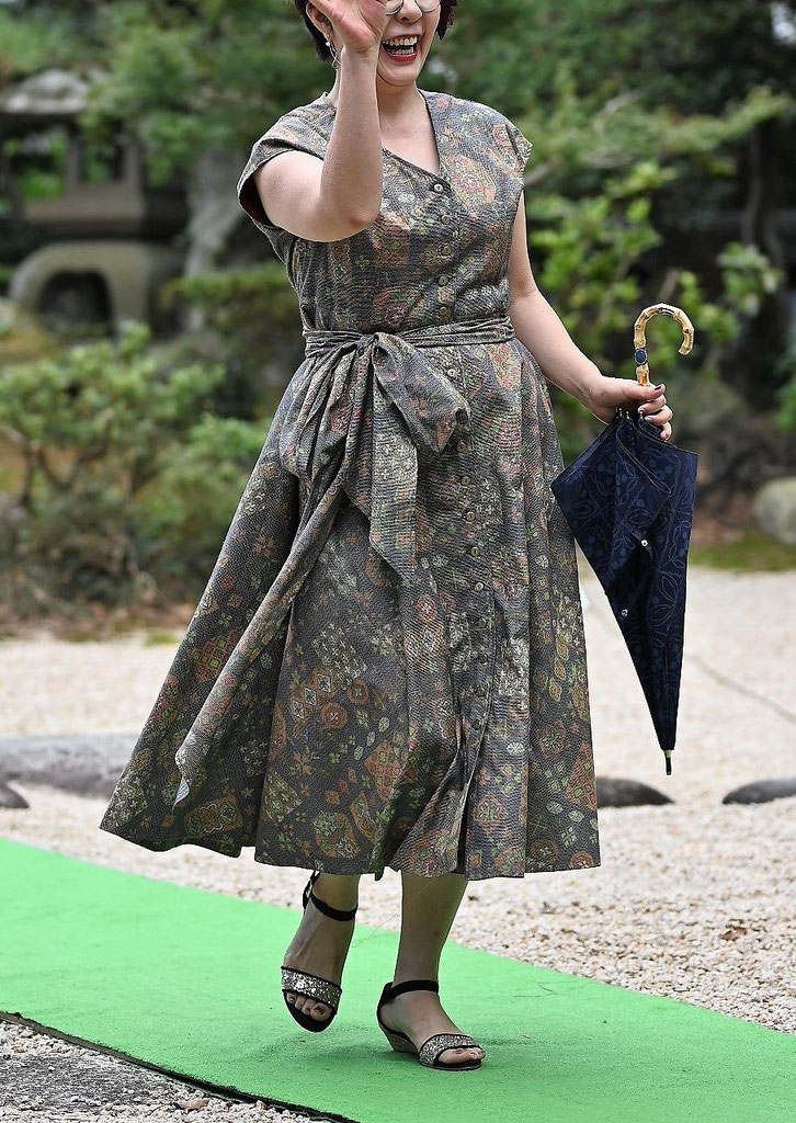 着物のサーキュラーワンピース 服工房 着物のサーキュラーワンピース 服工房