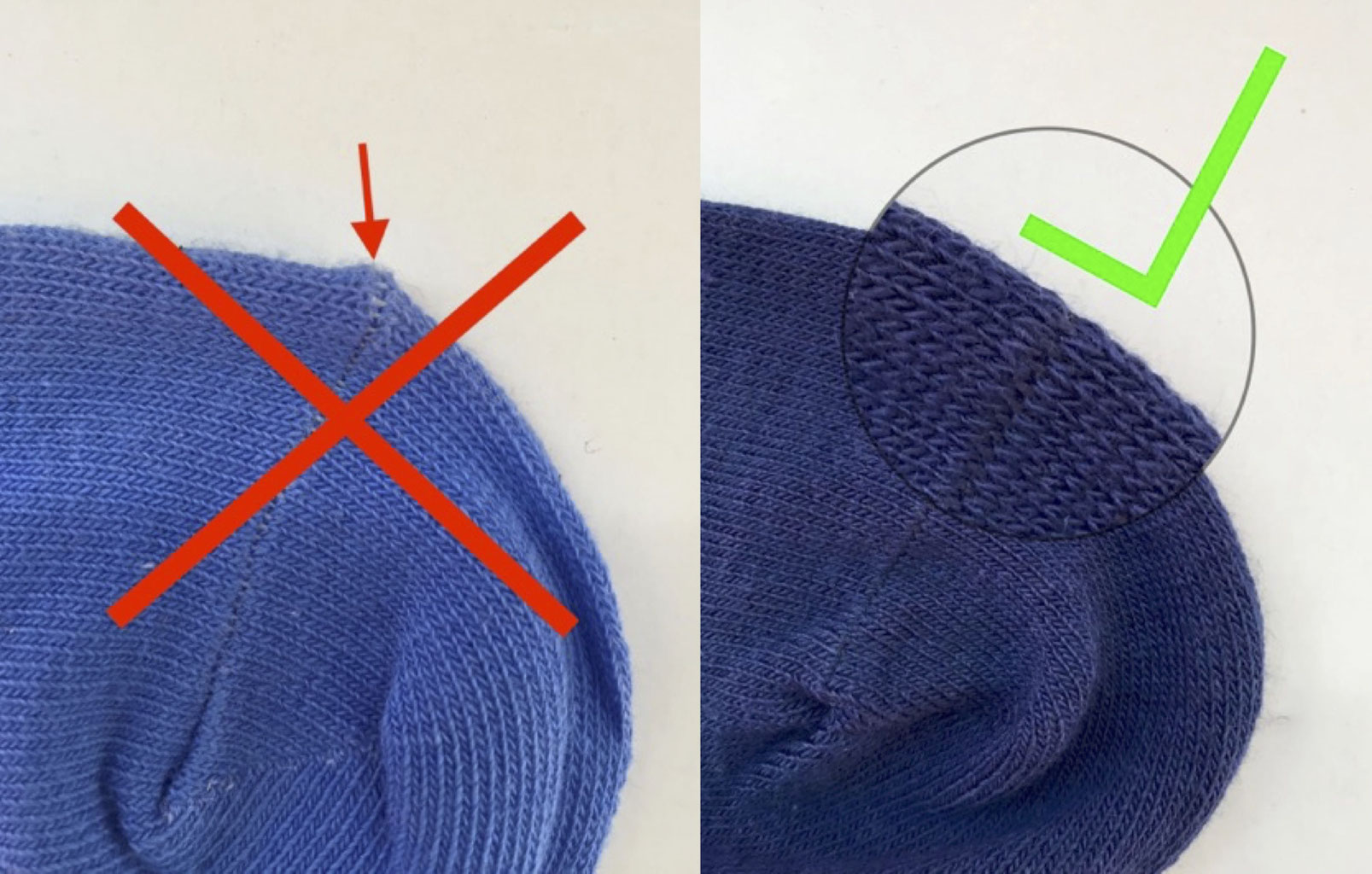 Socken ohne Naht für extra Tragekomfort - Strumpf-Klaus