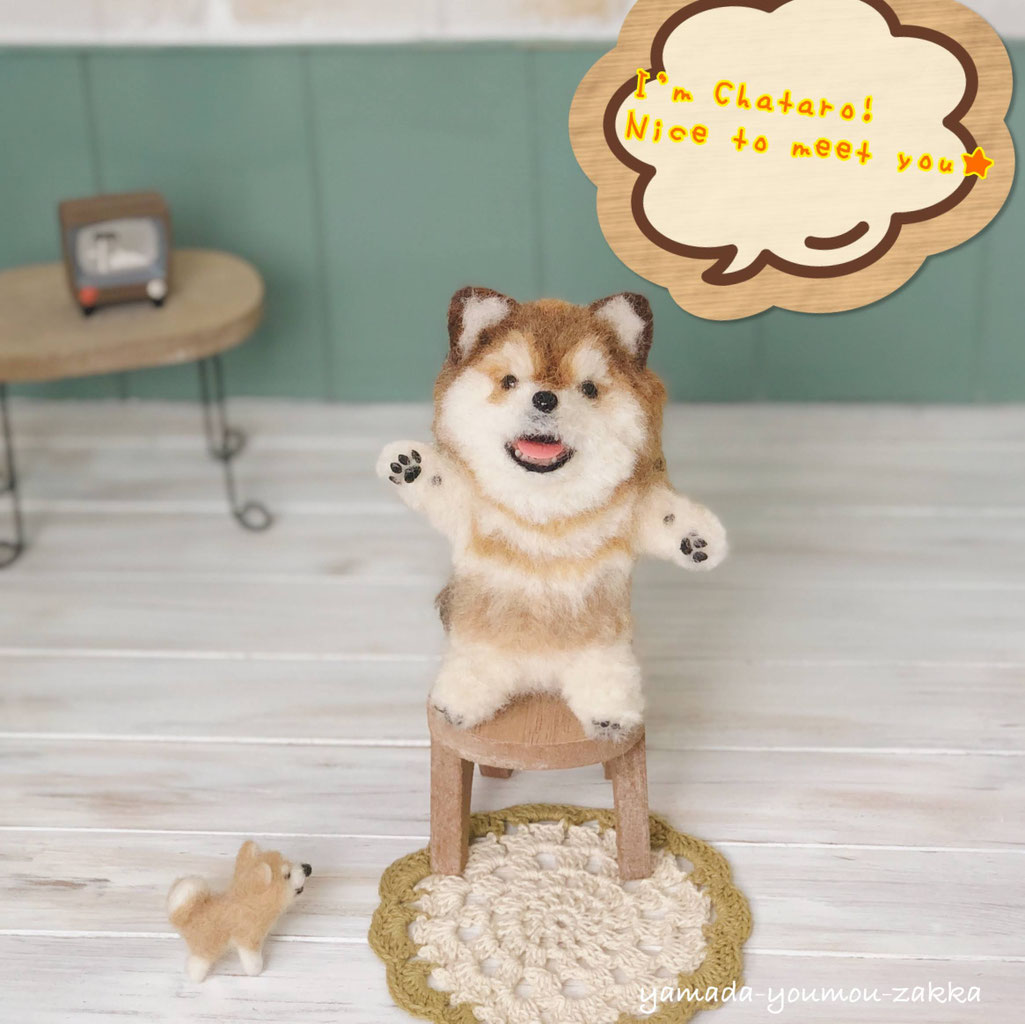 羊毛クリップペット　うちの子オーダー　一緒にお出かけマスコット ☆うちの子 一緒にお出かけマスコット - 羊毛フェルトのリアル 犬 猫