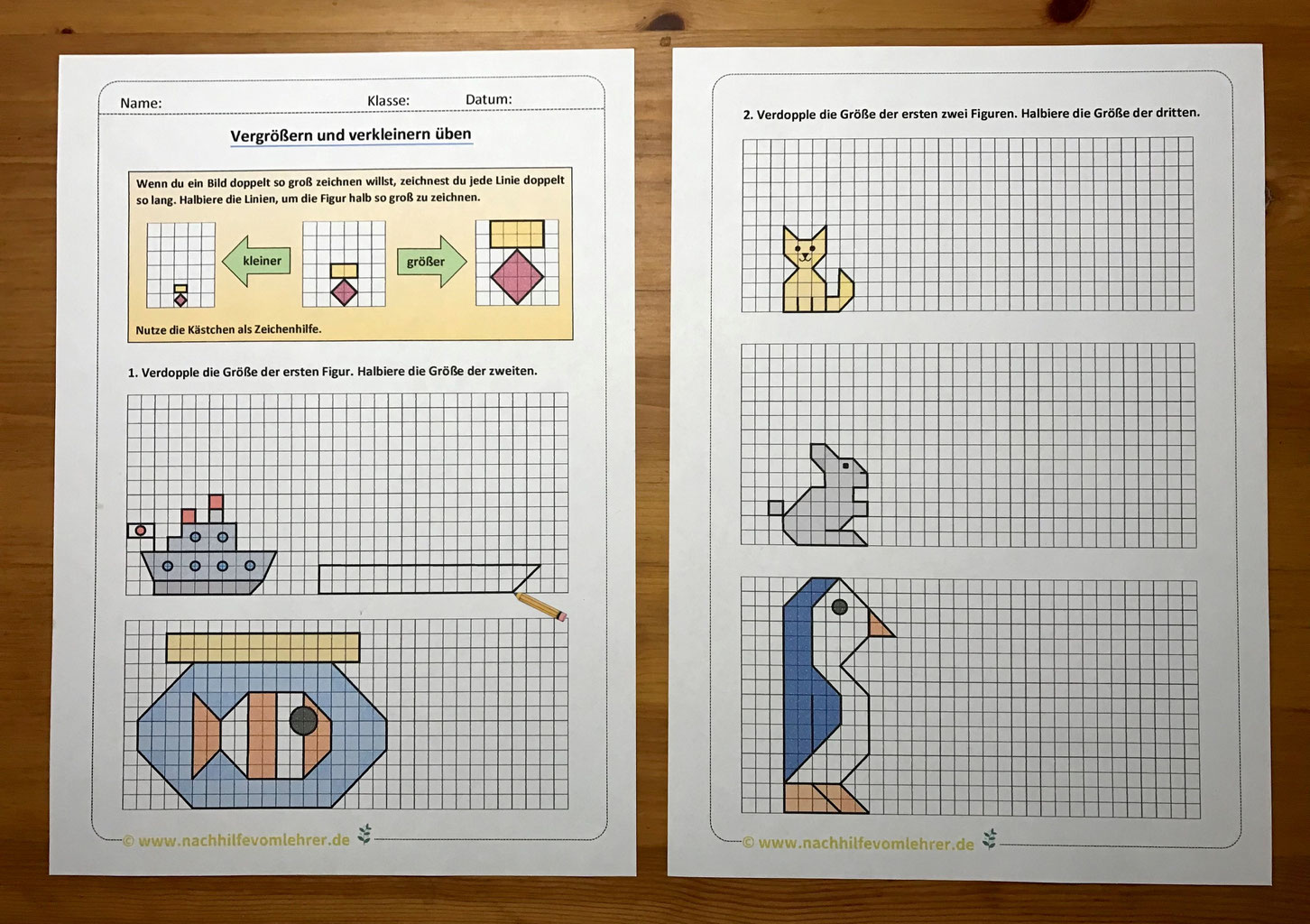 geometrie 4 klasse übungen mit lösungen pdf