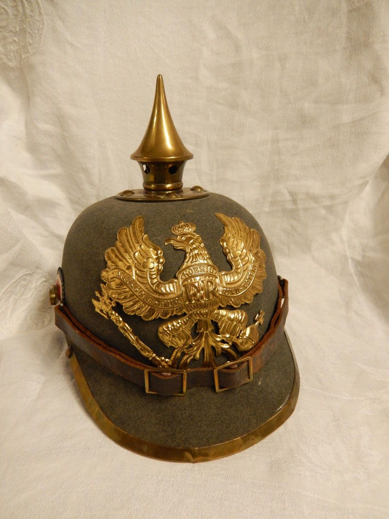 8 Soldats De Plomb Lucotte - Allemands Casque à Pointe 1914 - WW1 échelle 54mm