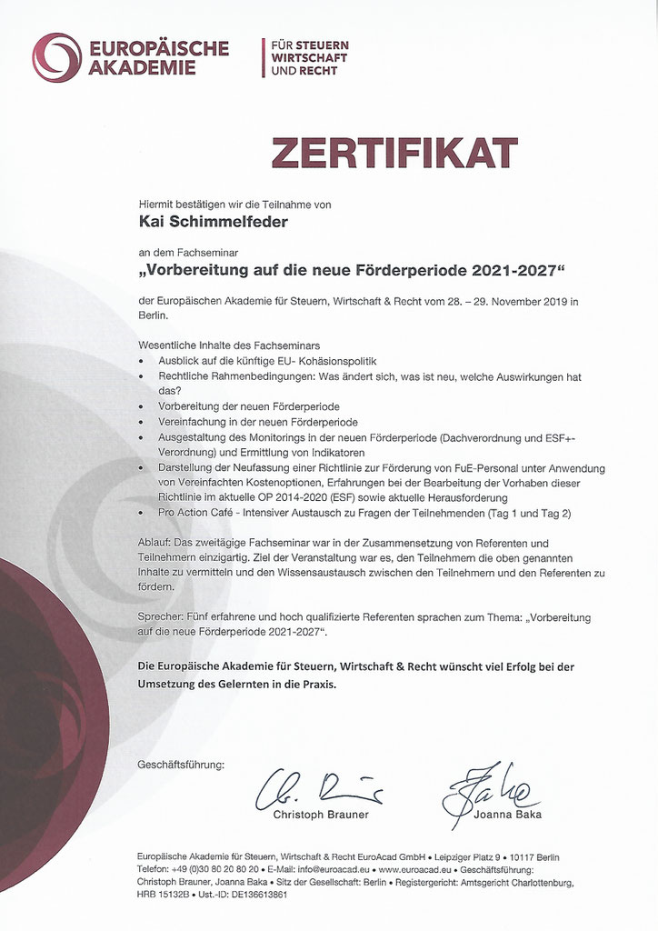 Expertise Von Kai Schimmelfeder Fordermittel Sachverstandiger Kai Schimmelfeder