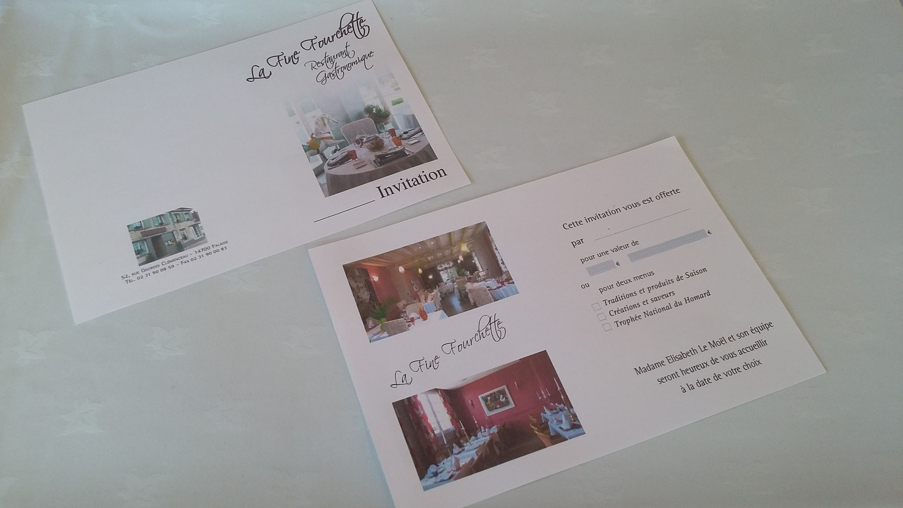 Nos Idees Cadeaux Restaurant La Fine Fourchette