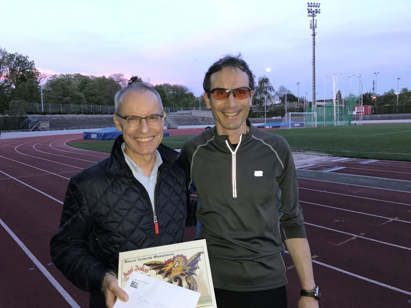 Ehrung für Peter Zillig Leichtathletik Club Basel Leichtathletik