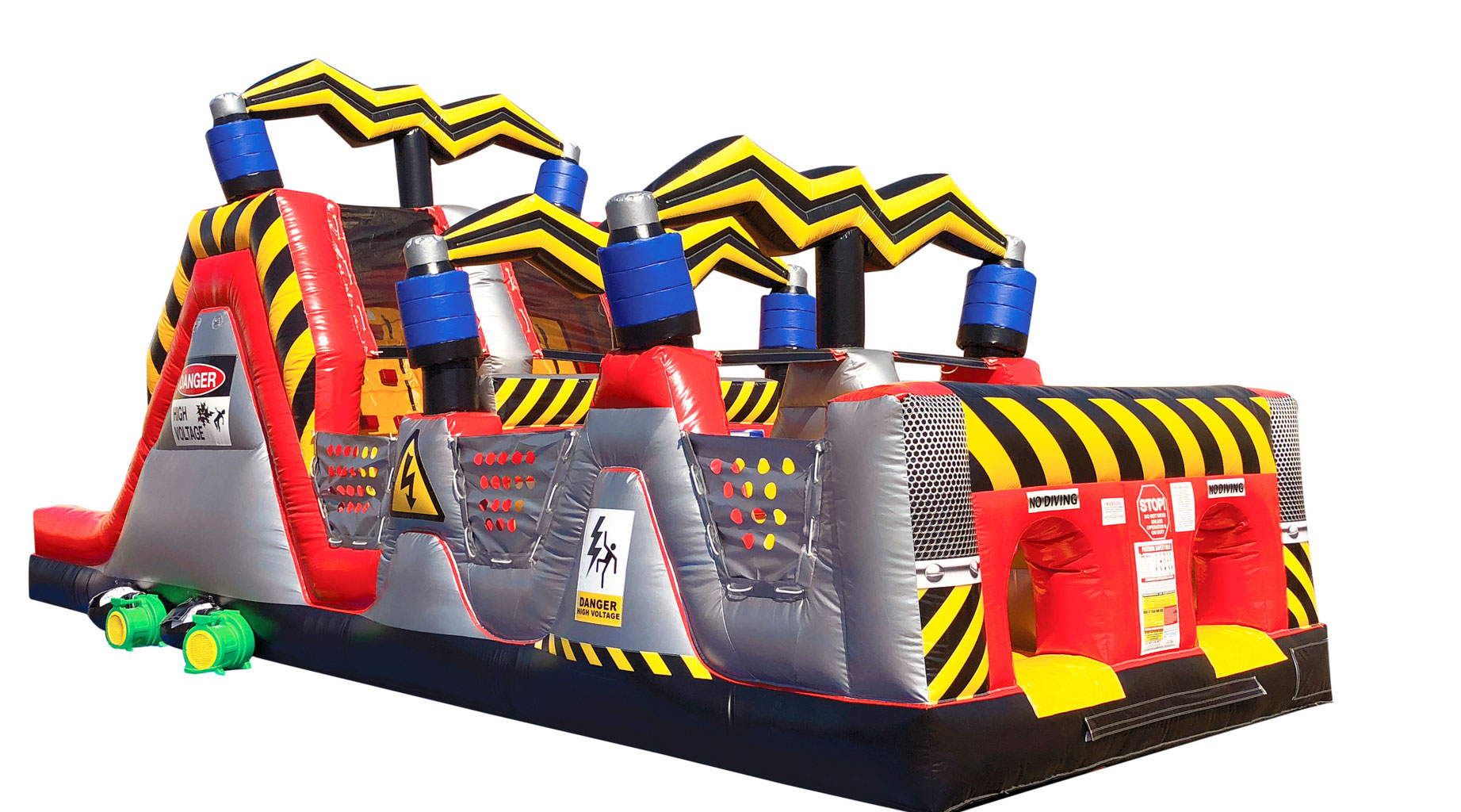 31ft High Voltage Obstacle Course $305 - Asheville Bounce