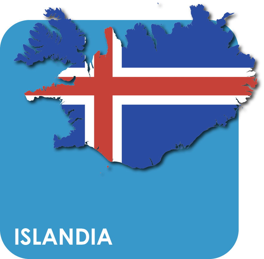 Islandia Mapas Y Banderas