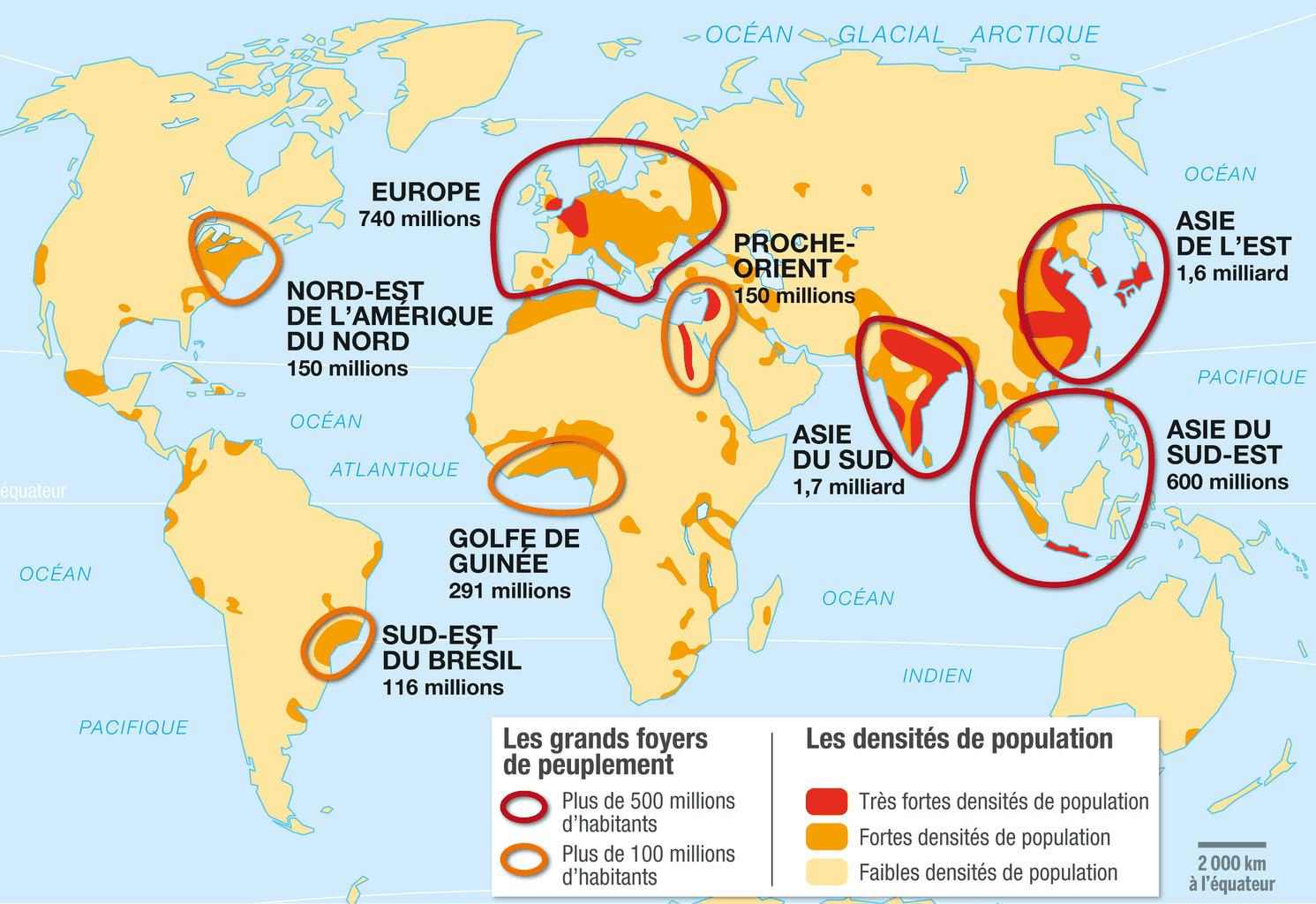 Chapitre n°1 La répartition de la population dans le monde