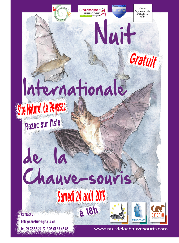 Nuit de la chauvesouris 23 août Conservatoire d’espaces naturels des Pays de la Loire Nuit de la chauvesouris 23 août Conservatoire d’espaces naturels des Pays de la Loire