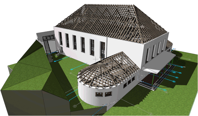 Sanierung und Umnutzung einer historischen Turnhalle zum Nachwuchsleistungszentrum_Animation 1