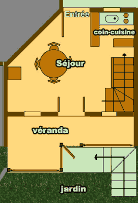 Plan du Meublé de tourisme L'eau-forte, Manapany-les-bains