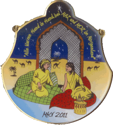 2011: Alle Narren Hand in Hand bei MAZ und MOZ im Morgenland.
