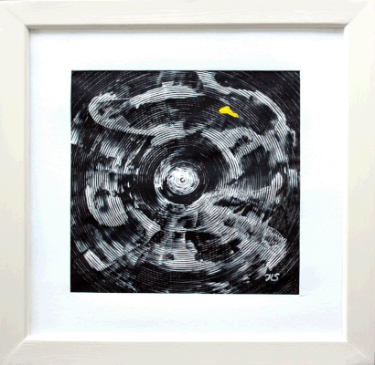 Nr.:44 Kreisvariation schwarz, weiß / 70x70 / verkauft