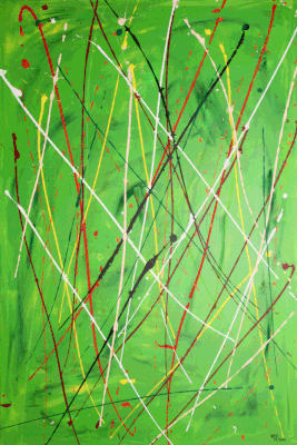 Nr.:256 ohne Titel / Acryl auf Leinwand / 75x116
