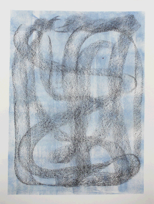 Nr.:241 Endlosschleife 2 / Acryl auf Papier / 36x48