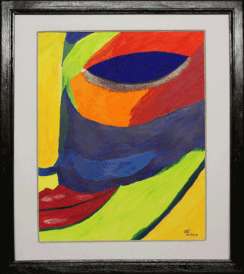 Nr.:293 Julia / Acryl auf Papier / 42x48