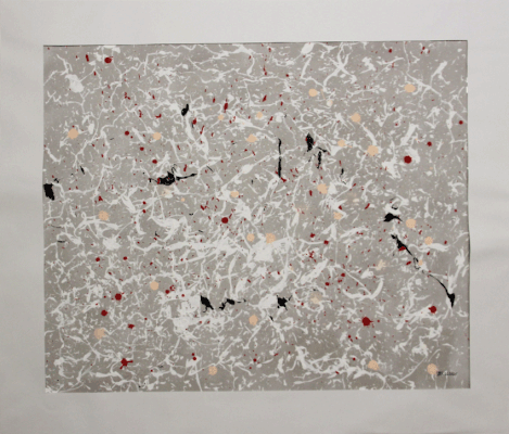 Nr.: 311 Myriaden / Acryl auf Papier / 60x70