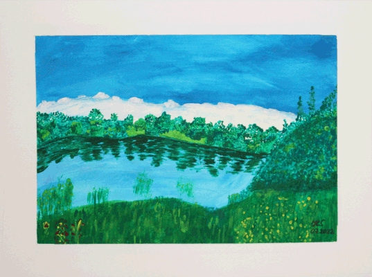 Nr.:212 Stausee Oberwartha / 48x36 /