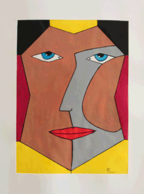 Nr.:191 Männerkopf 2 / 36x48 / 