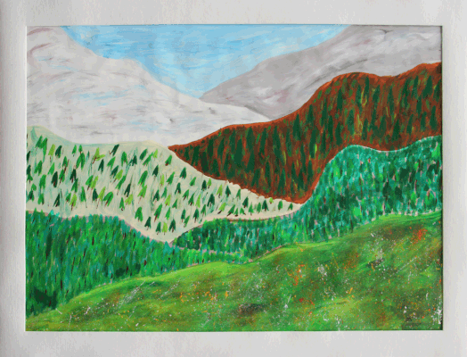 Nr.:160 Berglandschaft / 80x60 