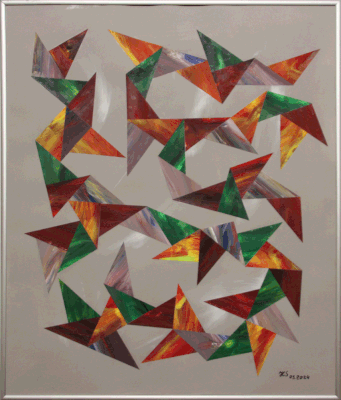Nr.:268 ohne Titel / Acryl auf Papier / 50x60
