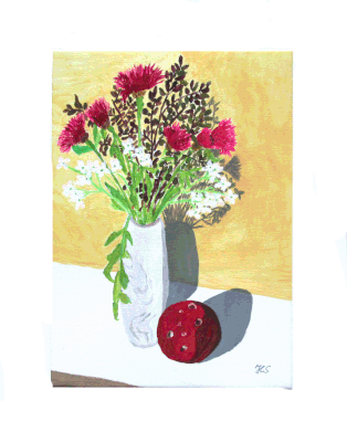 Nr.:50 Stillleben mit Mohnblumen / 35x45 / verkauft