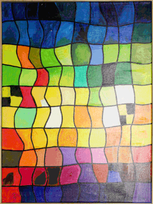 Nr.:294 ohne Titel / Acryl auf Leinwand / 50x70