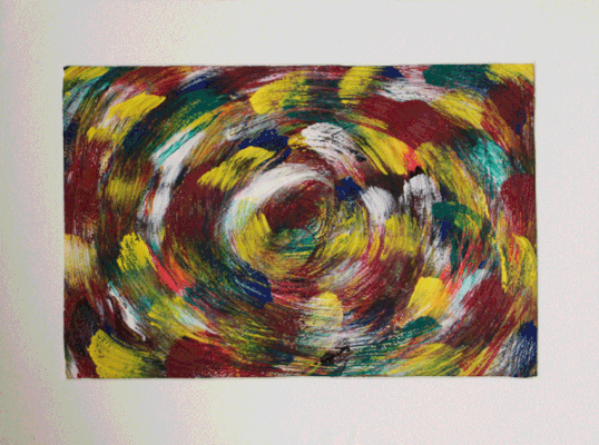 Nr.:221 Herbststurm / Acryl auf Papier / 47x35