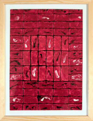 Nr.:73 Variation in rot / 31x41 / 