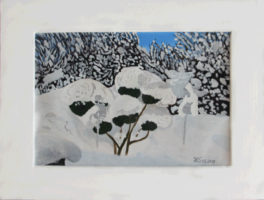 Nr.:100 Eibe im Winter / 40x30 /