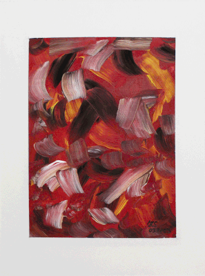 Nr.:231 ohne Titel /Acryl auf Papier /28x38