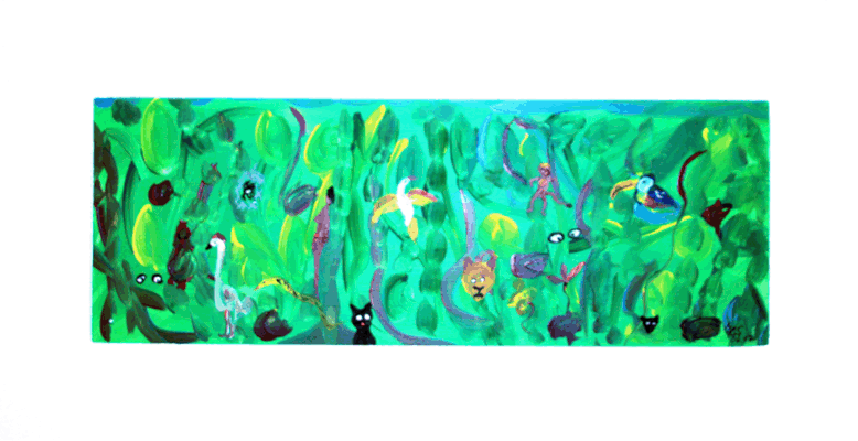 Nr.:61 Urwald(1) / 59x30 / Geschenk an Kindergarten Pesterwitz