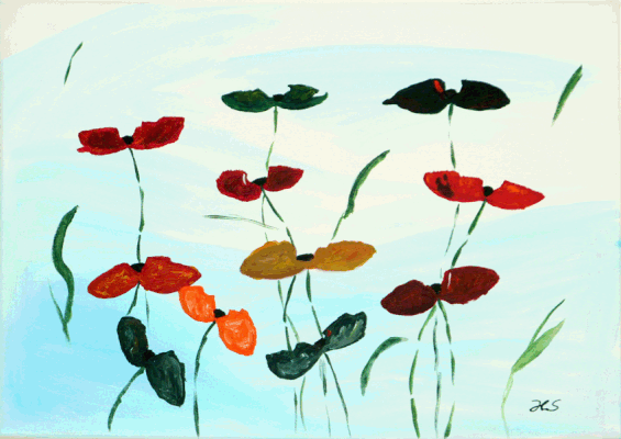 Nr.:7 Mohnblumen / 40x30