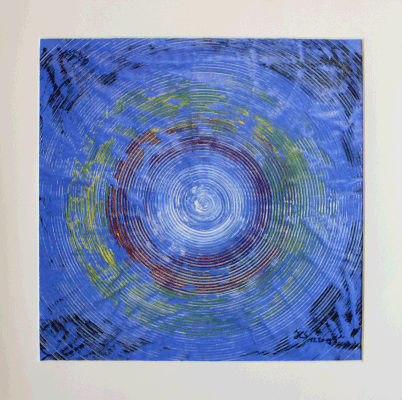 Nr.:119 Kreisvariation blau / 60x60 / 