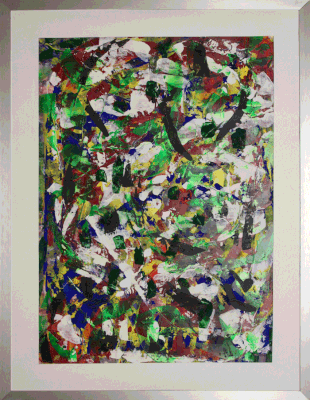 Nr.:288 ohne Titel / Acryl auf Papier / 80x60