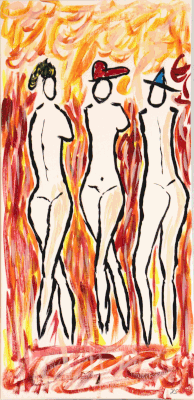 Nr.:5 Akt 3 Frauen(1) / 29x63