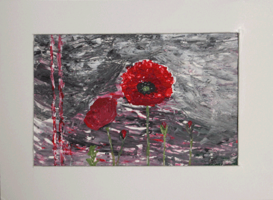 Nr.:210 Mohnblume / 37x27 / 