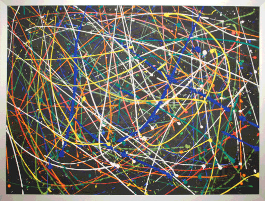 Nr.:269 ohne Titel / Acryl auf Papier / 118x90