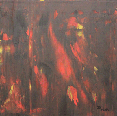 Nr.:275 ohne Titel / Acryl auf Möbelplatte / 30x30