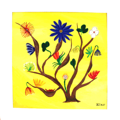 Nr.:139 Baum des Lächelns / 60x60 /
