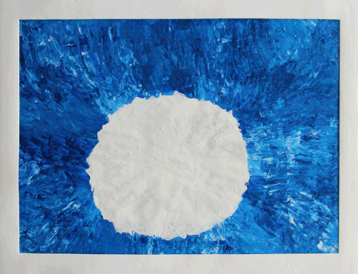 Nr.:162 Weiß blau / 80x60 / 