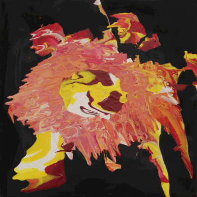 Nr.:257 ohne Titel / Acryl auf Leinwand / 30x30