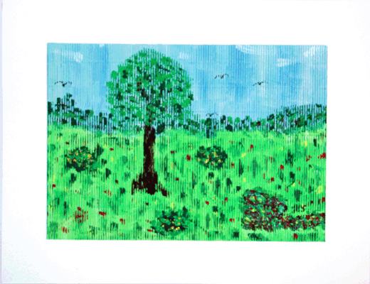 Nr.:62 Bunte Wiese / 37x25 / 