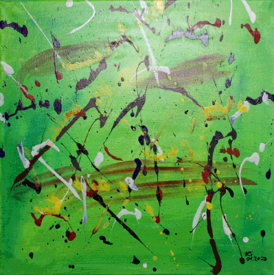 Nr.:227 Spritzer / Acryl auf Leinwand / 50x50